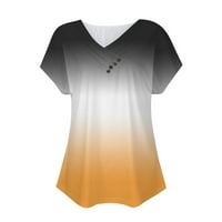 Ljetni vrhovi za žene Casual V izrez T majice kratki rukav Tunic Tors Loose Fit Ekousn