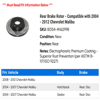 Zadnji rotor kočnice - kompatibilan sa - Chevy Malibu 2011
