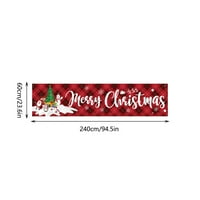 Sretan božićni baner, sretan božićni ukrasi banera Pleteni baner za zatvoreni zidni ukras na otvorenom