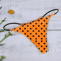 Halloween Sexy donje rublje za žene Žene Ljetni casual Theng Low Waik Bikini Print Ganty Orange XL