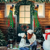 Jeashchat Božićna dekoracija Santa Claus Filtpipe zastava Vanjska okućnica za vrt Božićna atmosfera