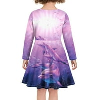 Suhoaziiia Cute klizač haljina za djecu Dječja veličina 5- godina Jagoda krema uzorak ljuljačka suknja