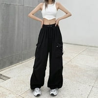 Ženske vrećaste teretne hlače Streetwear Hop Joggers Dukserice nacrtavaju ležerne hlače u širokim nogama