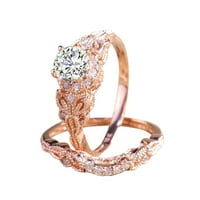 Chaolei prsten za žene veličine prstenova ruže zlato umetnuta kružna cirkona leptir za napuštanje žena