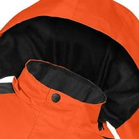 Taqqpue Plus Veličina Kišne jakne za žene Vodootporni lagani kaputinski kaput aktivni vanjski blok zatvarača