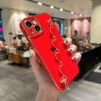 Za Apple iPhone Pro ma ma luksuzno oblaganje TPU-a Love Heart Hand Strap poklopac kućišta