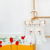 Slatka cvjetna cvjetna floralna floralna ručna haljina za ruke letnji poklopac za ležerne odjeće