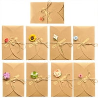 Božićni poklon Retro književni mali svježi kraft papir ručni kreativni DIY sušeni cvjetni pozdrav