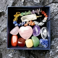 Heiheiup opal torba grubi kamen sedam kamena baršunasti čakreti duhovni joga nakit setovi nakit set