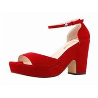 Daeful Dame Fashion Comfort gležnja za gležnjeve sandale vjenčane lagane kopče cipele s platformom bez