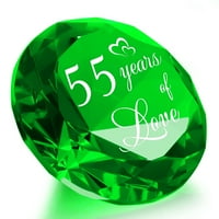 55. Dekoracija godišnjice venčanja, smaragdni vjenčani pokloni za roditelje, ljubav prisutna za njenu