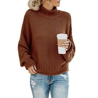 Ležerni džemper vrhovi za žene s dugim rukavima CATCT CATSO FIT Bluze Modne puloverske majice u boji