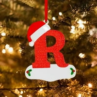 Rovga božićni abeceda ukrasi abecede Personalizirani ukrasi Božićni personalizirani kućni dekor Xmas