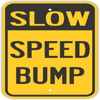 Prometni znakovi - spori brzina Bump znakova Upozorenje Obavijest o aluminijumu Sign Street Weather