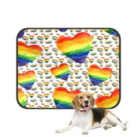 Vodeni kolor Rainbow Boje poljupce u lip gay lezbijski LGBT kućni ljubimac mačji krevet piškim jastučićima mat jastuk za ottov psić za mlak kreveti za krevete za krevet