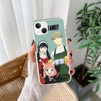 Anime Spy Porodica Anya Cartoon Phonecase za iPhone Pro MA Mini XS XR Plus transparentno kućište