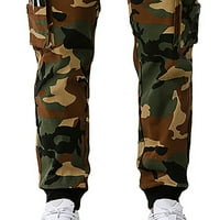 Teretne pantalone za muškarce na otvorenom planinarenje maskirne hlače Taktičke lagane hlače Ležerne prilike Ripstop teretna hlače sa džepovima