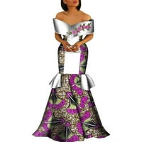 Bintarealwa vezene aplicirane afričke haljine za žene WY8262