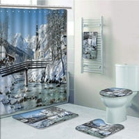 Zimski panoramski pogled na scenski krajolik u bavarskoj župnoj europskoj scenijskim mjestima kupaonica