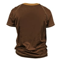 Gotyou Muška premium ugrađena Raglan majica, vježbanje kratkih rukava Okrugli otvaranje tiskanih vrhova