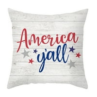 Vikudaty Dan nezavisnosti Dekorativni jastučnice ukrasni patriotski američki bacač jastučni jastuk za jastuk za kućni dekor