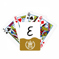 Grčka abeceda Epsilon Black Royal Flush Poker igračka karta