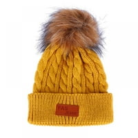 Dječji zimski kapu za djevojke dječake pletene patine kape potpuno novom debelom kapicom Zima topli šešir