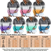 Avamo ženske dukserice Ležerne prilike dugih rukava Zip blok blok pulover Tunic vrhovi sa džepovima