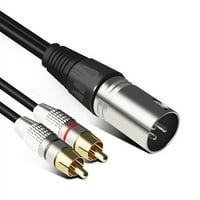 Audio RCA kabel 2rca muško za XLR pin mužjak topovskog pojačala miješalica AV kabl XLR do dual RCA kabela