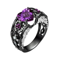 Kehuo temperament Svestrani ljubičasti prsten, anđeoski prsten za žene, ljepotu i ličnu negu