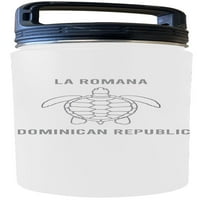 La Romana Dominikanska Republika Suvenir oz Graved White izolirani dvostruki zidni nehrđajući čelik