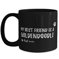 Moj najbolji prijatelj je zlatna šalica za kafu Zlatokoga kao poklon za ljubitelje pasa
