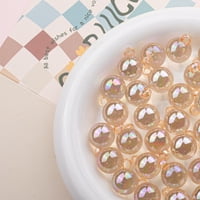 Damol okrugli oblik akrilnih perlica, šarene perle, za DIY nakit narukvica na naljube, ogrlica za obnavljanje zaliha, w # plava