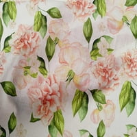 Onuone pamuk poplin bijela tkanina i cvjetna cvjetna haljina materijal materijal tkanina od dvorišta