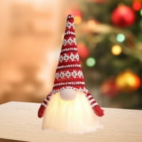 Jikolililili Božić Gnome lutke, božićne svjetlosne plišane gnome ukrasi lutke Božićne likovne ukrase