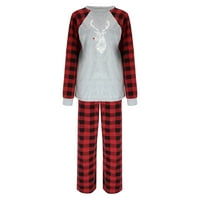 Pseururlt jesen zima sretan božićni pidžami božićne pidžame za porodičnu printu ženske pidžame organski