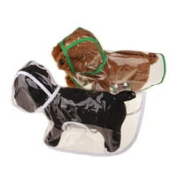Ruijy Pet Raincoat s kapuljačom plastičnim puppinskim kaputom za kišenje prozirni kućni ljubimac za