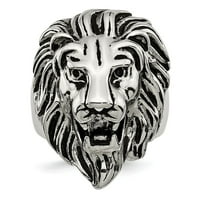 Mia Diamonds od nehrđajućeg čelika polirani i antikljeni lav prsten veličine - 11