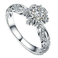 Duhgbne Exquisite šuplje prsten za žene Angažovanje vjenčanog nakita Pribor Poklon