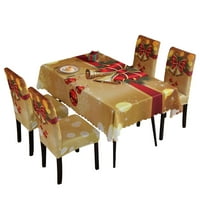 Seyurigaoka božićna stolica pokriva stolnjak vodootporni trpezarijski stol za stol za stol za stol za dekor za odmor