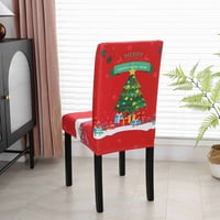 Stolni tkani božićna stolica pokriva digitalni tiskani stolnjak stolica pokriva vodootporan i otporan