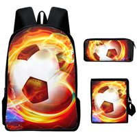 FNNYKO ruksak za nogometnje ruksak 3D Print Popularni knjigovodstveni torbica Oxford izdržljive laptop