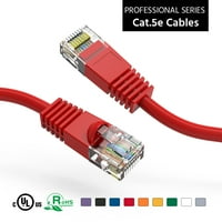 8FT CAT5E UTP Ethernet mreže za podizanje kabela Gigabit LAN mrežni kabel RJ kabel velike brzine, crveni