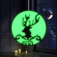 Unutarnji ukras za ukrašavanje na otvorenom božićne jelene sjaj u tamnom svjetlosnom vješanjem ornamenta