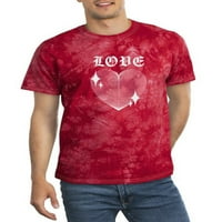 Love Techno Style Heart Tie Dye Crystal Muškarci -Image by Shutterstock, Muško Veliki