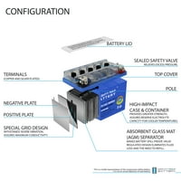 YTX4L-BSGEL 12V 3AH GEL zamjenska baterija Kompatibilna sa KAWASAKI KLX110, L 18- - Pack