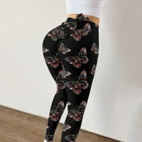 Bacc yoga hlače za žene tiskanje visokog struka Stretch Strethcy Fitness Tajice Yoga hlače hlače za