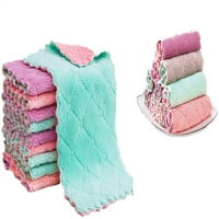 Šarena super apsorbirna kuhinjska tkanina za ručnik od mikrovlakana za ručnik, pogodna za čišćenje sudopera,