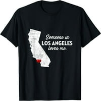 Neko me u Los Angelesu voli - majica California majica Crni medij
