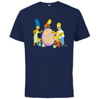 Obitelj Simpsons sretan Uskrs - pamučna majica kratkih rukava za odrasle - prilagođena-atletska mornarica
